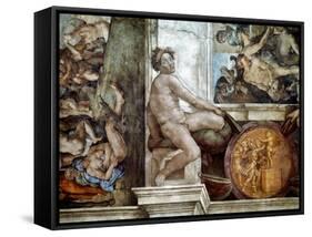 Michelangelo: Idol-Michelangelo-Framed Stretched Canvas