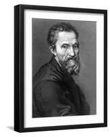 Michelangelo, Italian Renaissance Man-Science Source-Framed Giclee Print