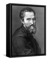 Michelangelo, Italian Renaissance Man-Science Source-Framed Stretched Canvas