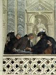 Group of Five People Including a Waiter with a Plate-Michelangelo Morlaiter-Giclee Print