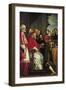 Michelangelo Presenting Model of Building of Rota Court in Giulia Street to Pope Julius III-Fabrizio Boschi-Framed Giclee Print