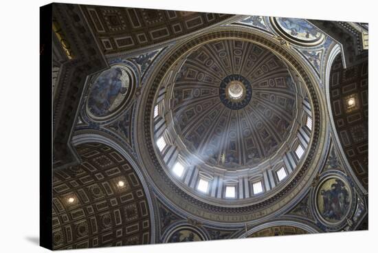 Michelangelo's Dome, St. Peter's Basilica, Vatican City, Rome, Lazio, Italy-Stuart Black-Stretched Canvas