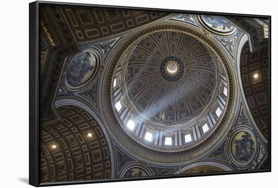 Michelangelo's Dome, St. Peter's Basilica, Vatican City, Rome, Lazio, Italy-Stuart Black-Framed Photographic Print