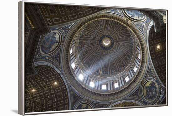 Michelangelo's Dome, St. Peter's Basilica, Vatican City, Rome, Lazio, Italy-Stuart Black-Framed Photographic Print