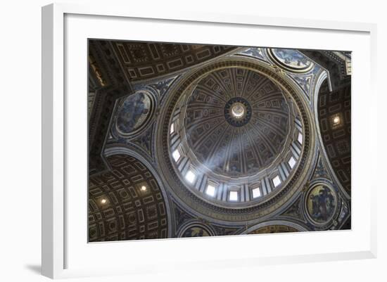 Michelangelo's Dome, St. Peter's Basilica, Vatican City, Rome, Lazio, Italy-Stuart Black-Framed Photographic Print