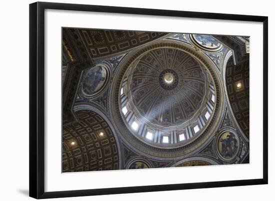 Michelangelo's Dome, St. Peter's Basilica, Vatican City, Rome, Lazio, Italy-Stuart Black-Framed Photographic Print