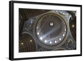 Michelangelo's Dome, St. Peter's Basilica, Vatican City, Rome, Lazio, Italy-Stuart Black-Framed Photographic Print