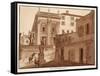 Michelangelo's House on the Capitoline Hill, 1833-Agostino Tofanelli-Framed Stretched Canvas