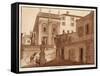 Michelangelo's House on the Capitoline Hill, 1833-Agostino Tofanelli-Framed Stretched Canvas