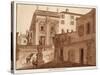 Michelangelo's House on the Capitoline Hill, 1833-Agostino Tofanelli-Stretched Canvas