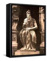 Michelangelo's Moses, 1890s-Science Source-Framed Stretched Canvas