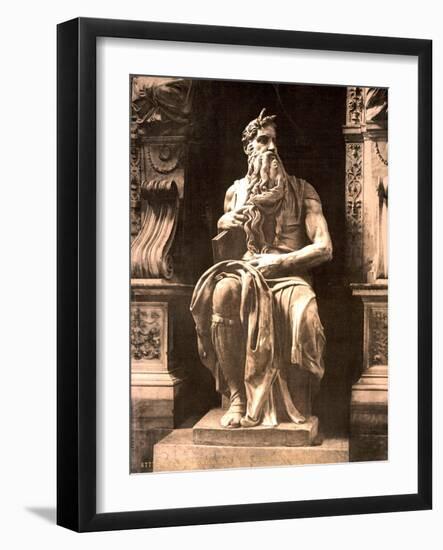 Michelangelo's Moses, 1890s-Science Source-Framed Giclee Print