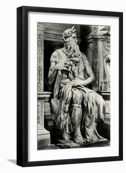 Michelangelo's Moses-null-Framed Art Print