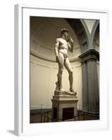 Michelangelo's Sculpture of David, Florence, Italy-Bill Bachmann-Framed Photographic Print