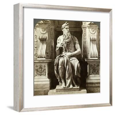 Michelangelo S Statue Of Moses Church Of San Pietro In Vincoli Rome Italy Photographic Print Underwood Underwood Allposters Com