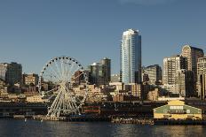 Pike Place Market at Christmastime. Seattle, Washington, USA-Michele Benoy Westmorland-Framed Stretched Canvas