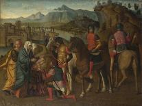 Coriolanus Persuaded by His Family to Spare Rome, C. 1500-Michele da Verona-Giclee Print