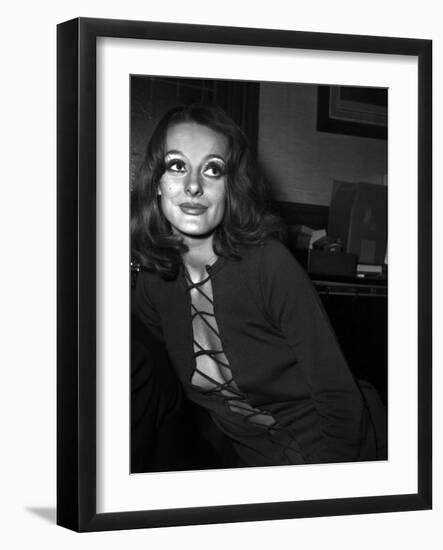 Michele Frascoli in the Office of Alain Bensimhon, Paris, November 1969-null-Framed Photo