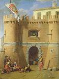 Soldiers Outside a Fortified Castle-Michele Giambono-Giclee Print