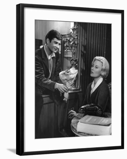 Michèle Morgan and Jean-Claude Brialy: Les Lions Sont Lâchés, 1961-Marcel Dole-Framed Photographic Print