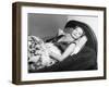 Michèle Morgan Laid on a Bed, 1951-Marcel Begoin-Framed Premium Photographic Print