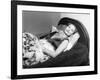 Michèle Morgan Laid on a Bed, 1951-Marcel Begoin-Framed Photographic Print