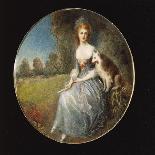 Miniature Portrait of a Lady-Michele Riccardi-Stretched Canvas