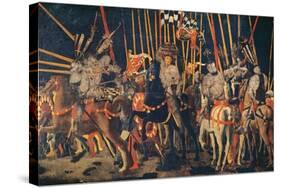 Micheletto Da Cotignola Engages in Battle (the Battle of San Romano)-Paolo di Dono (Uccello)-Stretched Canvas