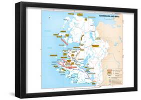 Michelin Official Connemara and Mayo Ireland Region Map Art Print Poster-null-Framed Poster