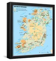 Michelin Official Ireland French Map Art Print Poster-null-Framed Poster