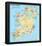 Michelin Official Ireland French Map Art Print Poster-null-Framed Poster