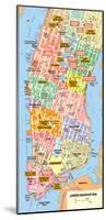 Michelin Official Lower Manhattan NYC Map Art Print Poster-null-Mounted Poster