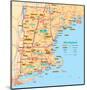 Michelin Official New England Map Art Print Poster-null-Mounted Poster