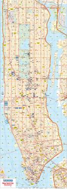 michelin official new york city road map poster
