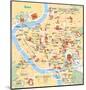 Michelin Official Rome French Map Art Print Poster-null-Mounted Poster