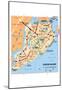 Michelin Official Staten Island NYC Map Art Print Poster-null-Mounted Poster