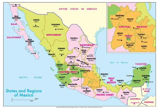 Mx region. Mexico States. Mexico States Map. Регионы Мексики. Mexico City on the Map.