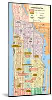 Michelin Official Upper Manhattan NYC Map Art Print Poster-null-Mounted Poster