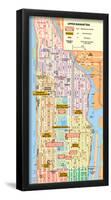 Michelin Official Upper Manhattan NYC Map Art Print Poster-null-Framed Poster