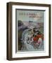 Michelin Tyres are Faster Than Rail!', Front Cover of 'Les Sports Modernes' Magazine, May 1905-Montaut-Framed Giclee Print