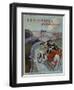 Michelin Tyres are Faster Than Rail!', Front Cover of 'Les Sports Modernes' Magazine, May 1905-Montaut-Framed Giclee Print