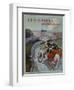 Michelin Tyres are Faster Than Rail!', Front Cover of 'Les Sports Modernes' Magazine, May 1905-Montaut-Framed Giclee Print