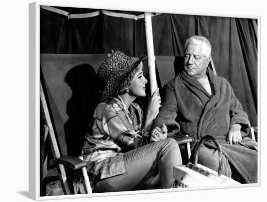 Micheline Presle and Jean Gabin: Le Baron de L'Écluse, 1959-Marcel Dole-Framed Photographic Print