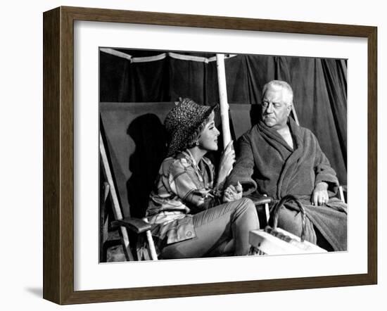 Micheline Presle and Jean Gabin: Le Baron de L'Écluse, 1959-Marcel Dole-Framed Photographic Print