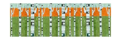 Color Panels with Green Grass-Michelle Calkins-Framed Premium Giclee Print