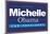 Michelle For President (Horizontal Blue)-null-Mounted Poster
