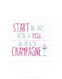 Champagne - Wink Designs Contemporary Print-Michelle Lancaster-Art Print