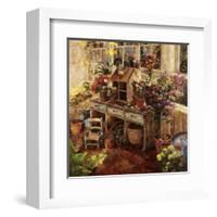 Michelle's Potting Bench-null-Framed Art Print