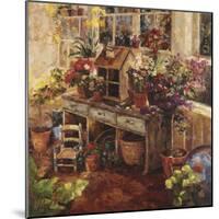 Michelle's Potting Bench-null-Mounted Art Print