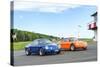 Michelstadt, Hesse, Germany, Renault Alpine a 110 Sx, Blue-Bernd Wittelsbach-Stretched Canvas